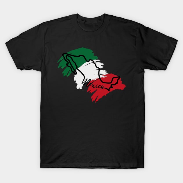 México map mexican pride country flag hispanic heritage T-Shirt by T-Mex
